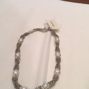 Diamond with pearls necklace